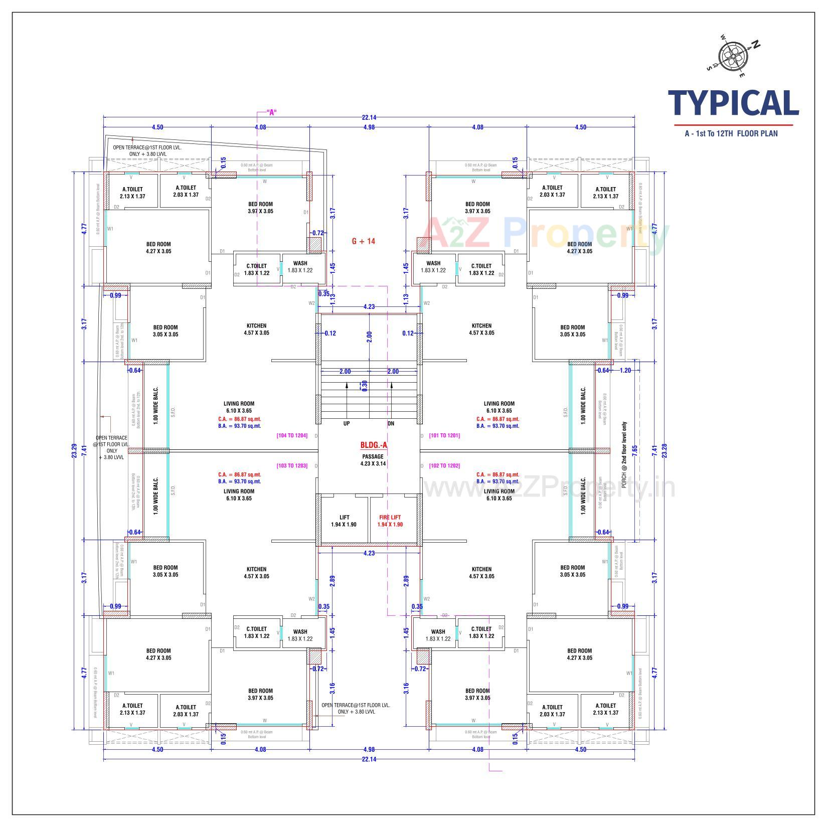 Layout of real estate project Raj Luxuria located at Devadh, Surat, Gujarat