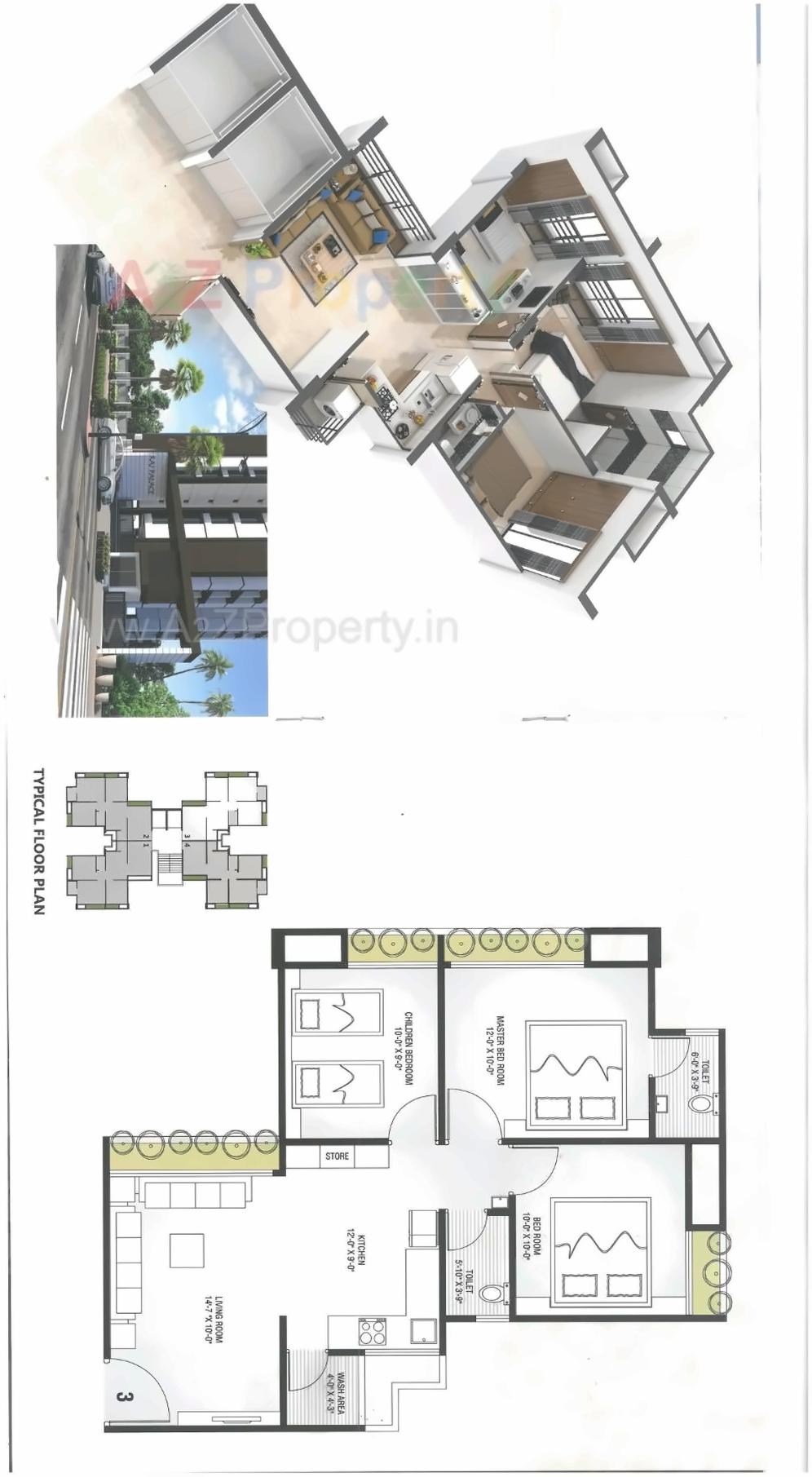 Layout of real estate project Raj Palace located at Katar, Surat, Gujarat
