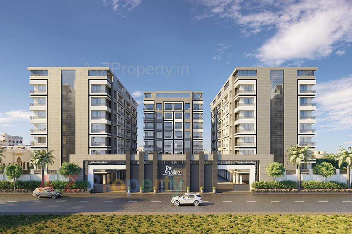 3D Elevation of real estate project Raj Shailee located at Varachha, Surat, Gujarat