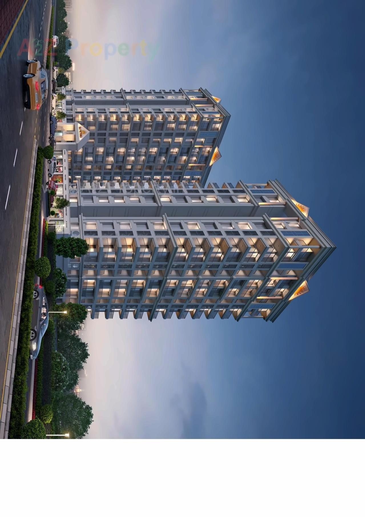 3D Elevation of real estate project Raj Victoria located at Godadara, Surat, Gujarat