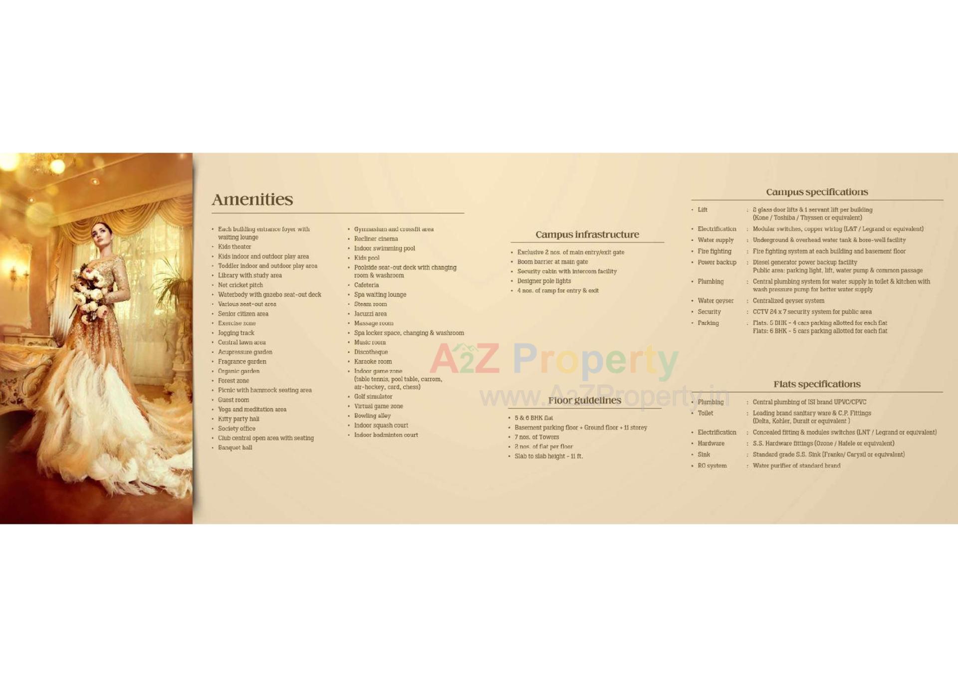  of real estate project Rajhans Altezza located at Vesu, Surat, Gujarat