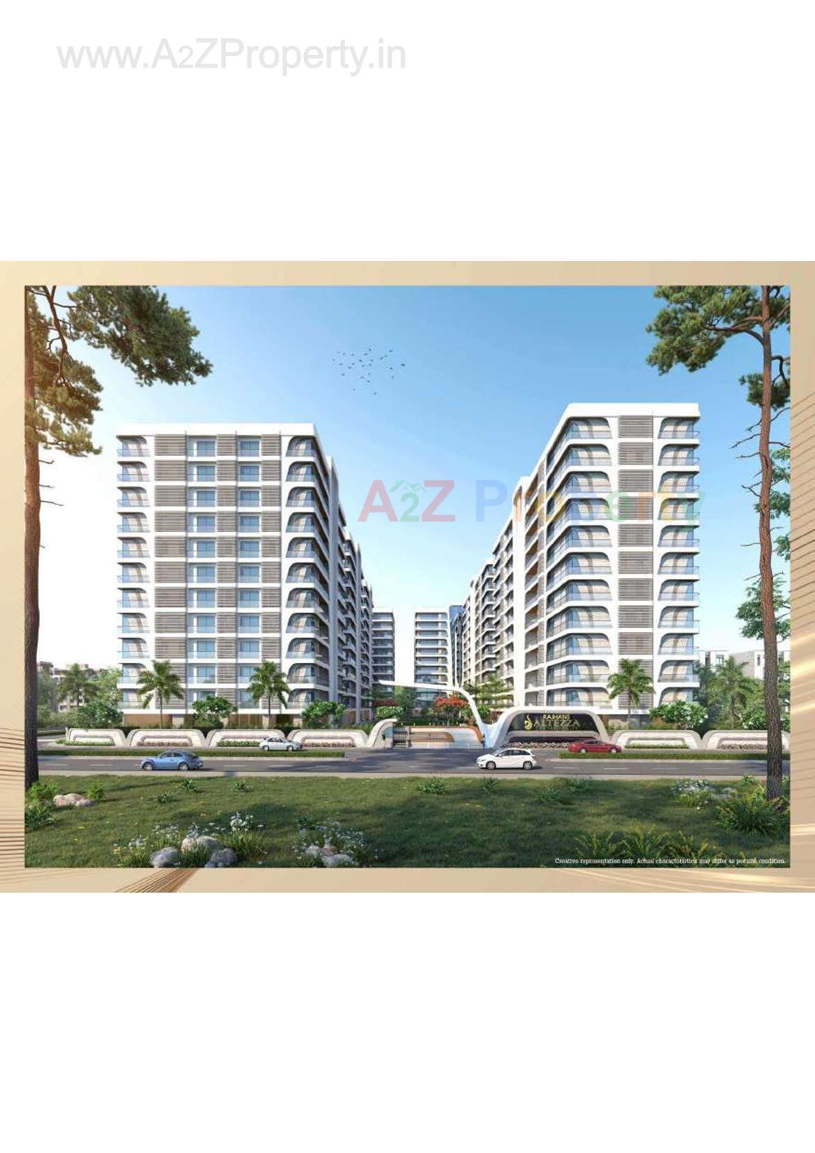 3D Elevation of real estate project Rajhans Altezza located at Vesu, Surat, Gujarat