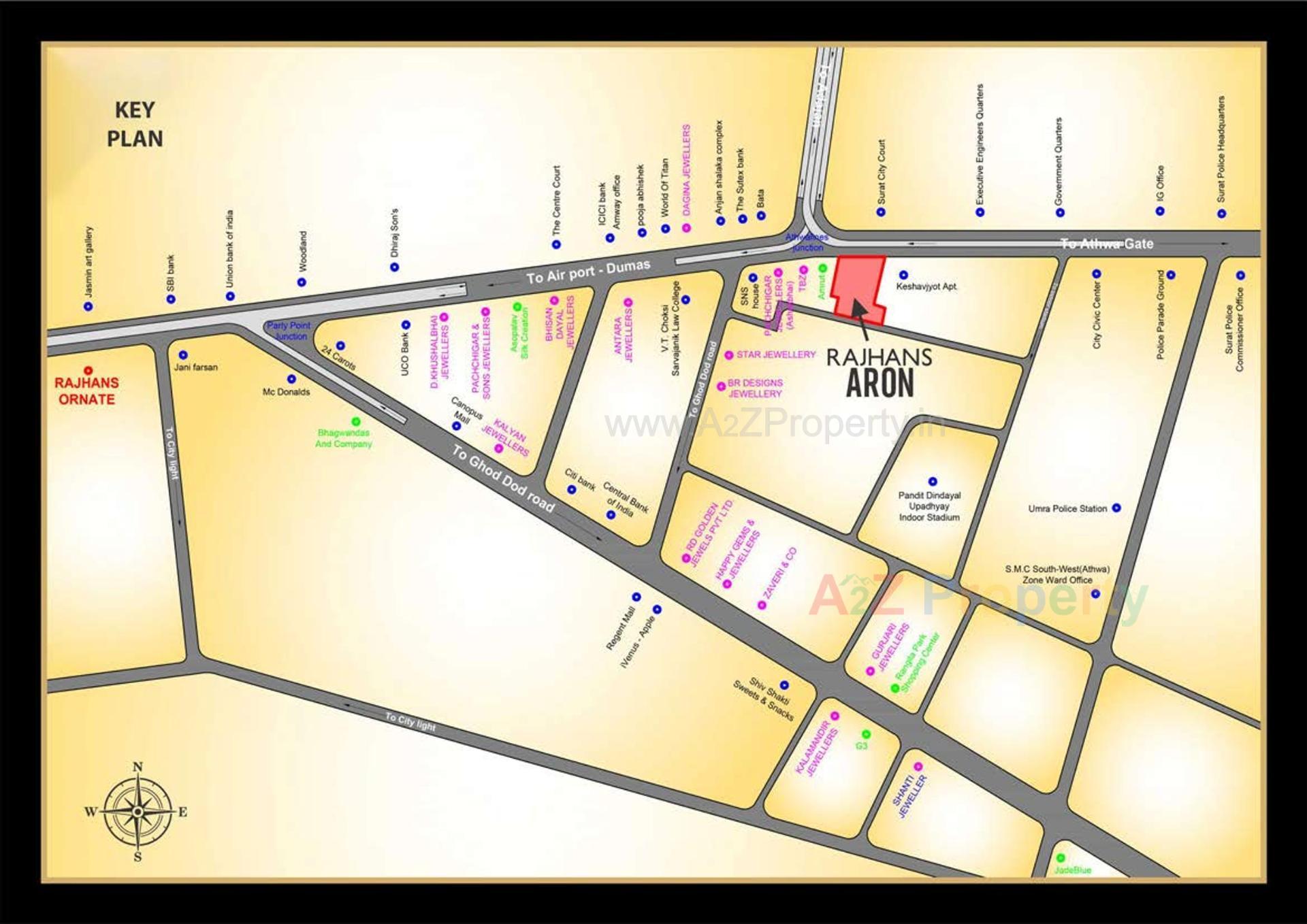  of real estate project Rajhans Aron located at Athwa, Surat, Gujarat