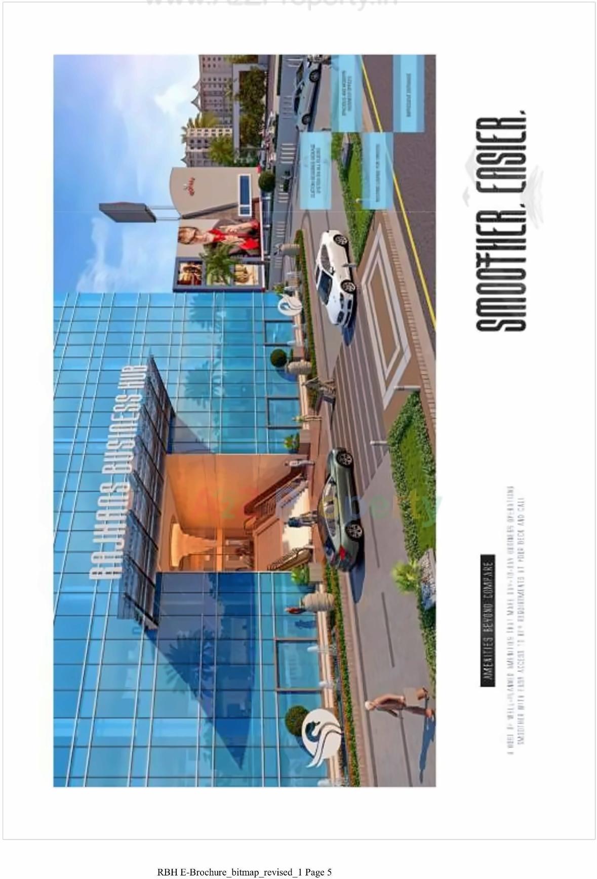 Layout of real estate project Rajhans Business Hub located at Pal, Surat, Gujarat