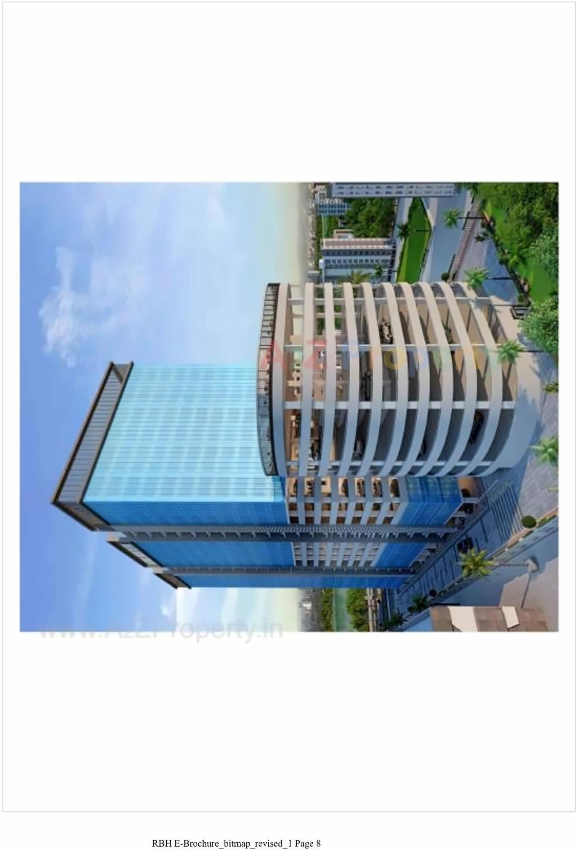 3D Elevation of real estate project Rajhans Business Hub located at Pal, Surat, Gujarat