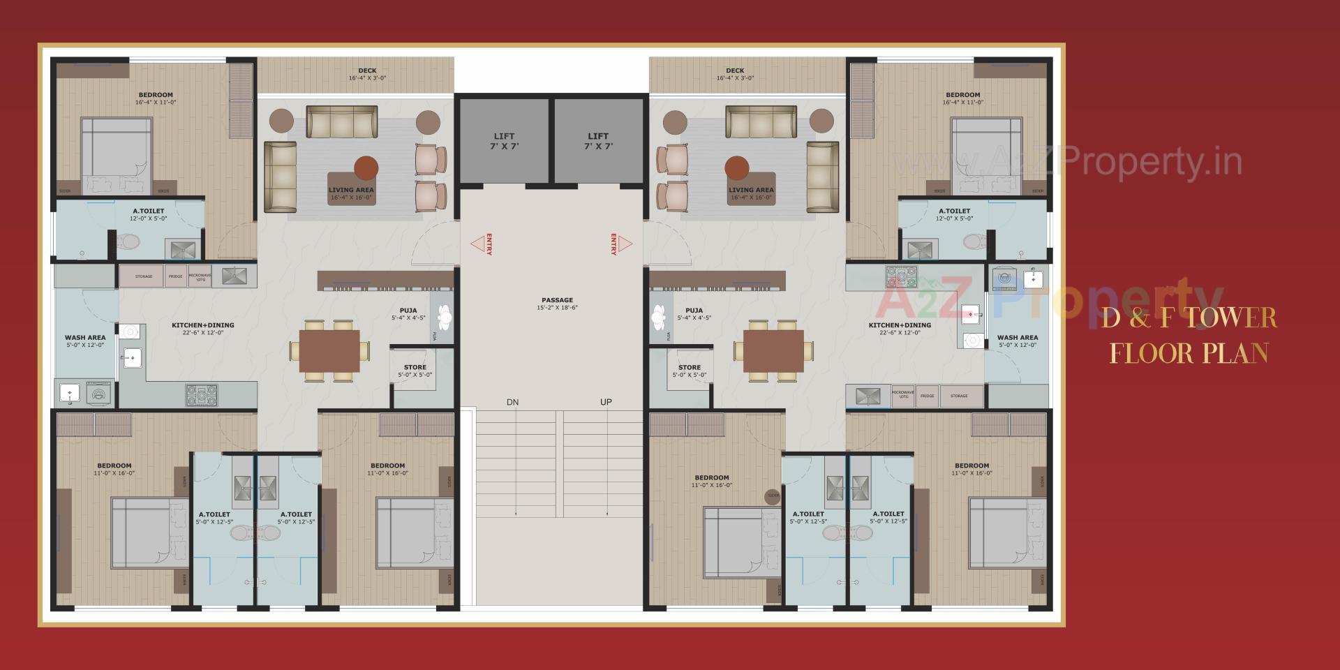 Layout of real estate project Rajhans Corazo located at Vesu, Surat, Gujarat