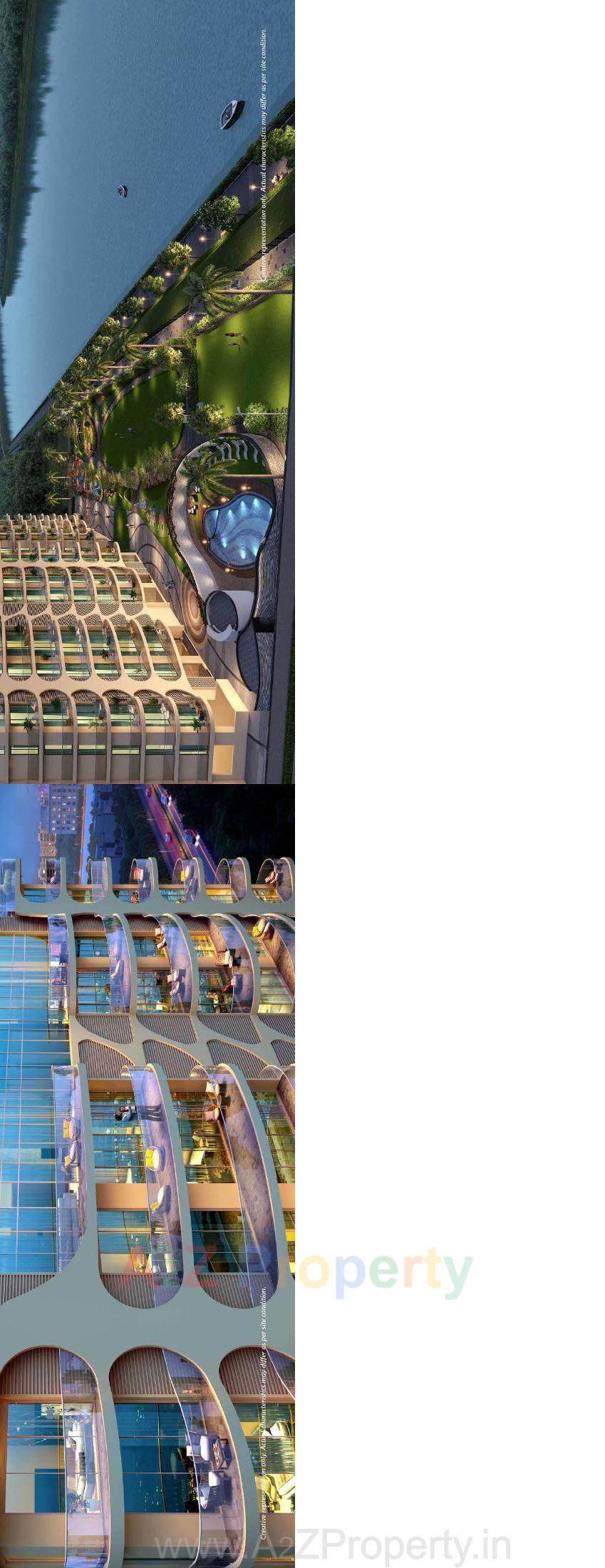 3D Elevation of real estate project Rajhans Cornello located at Piplod, Surat, Gujarat