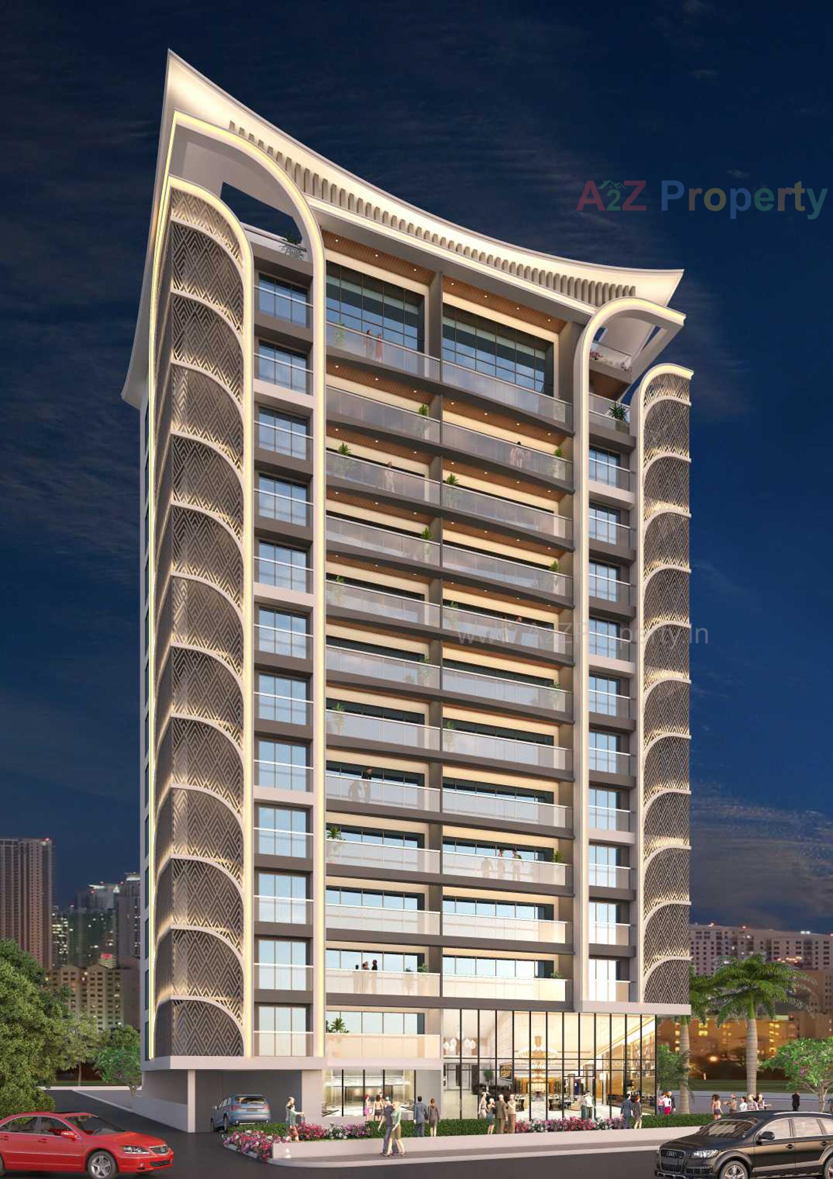 3D Elevation of real estate project Rajhans Creston located at Rander, Surat, Gujarat