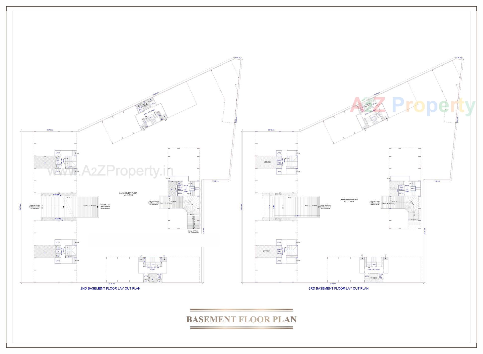 Layout of real estate project Rajhans Eronzza located at Surat, Surat, Gujarat