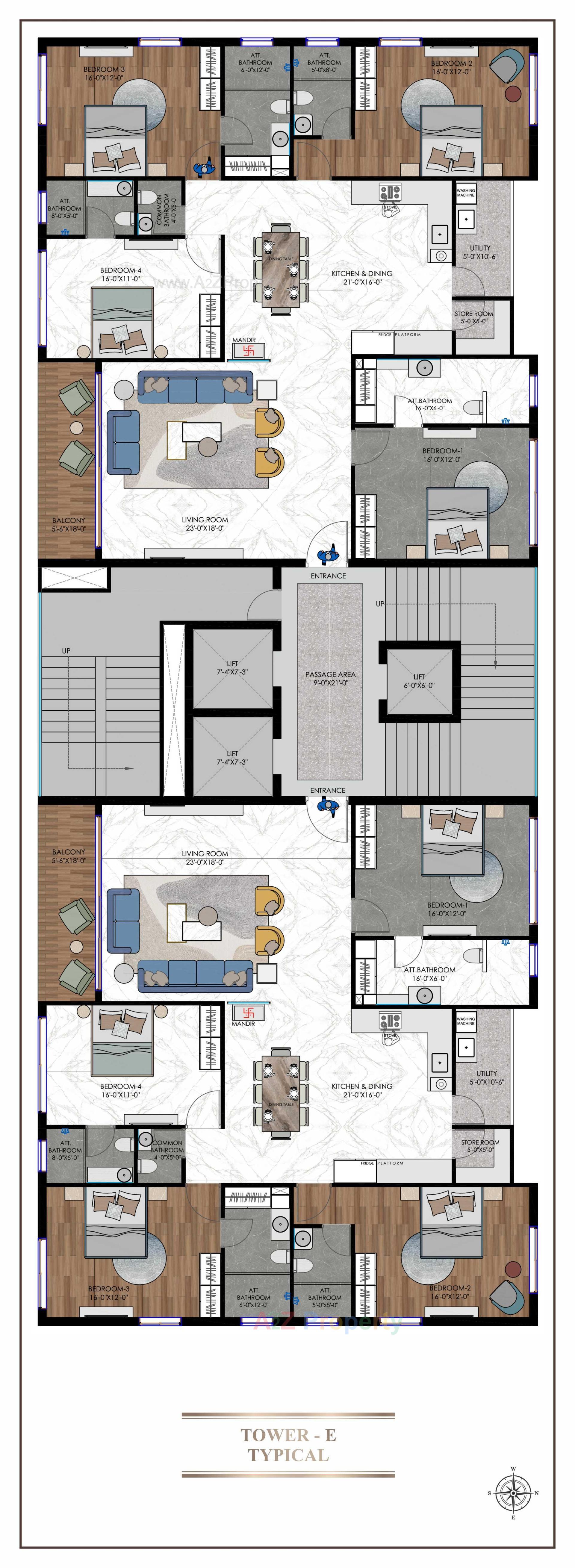 Layout of real estate project Rajhans Eronzza located at Surat, Surat, Gujarat