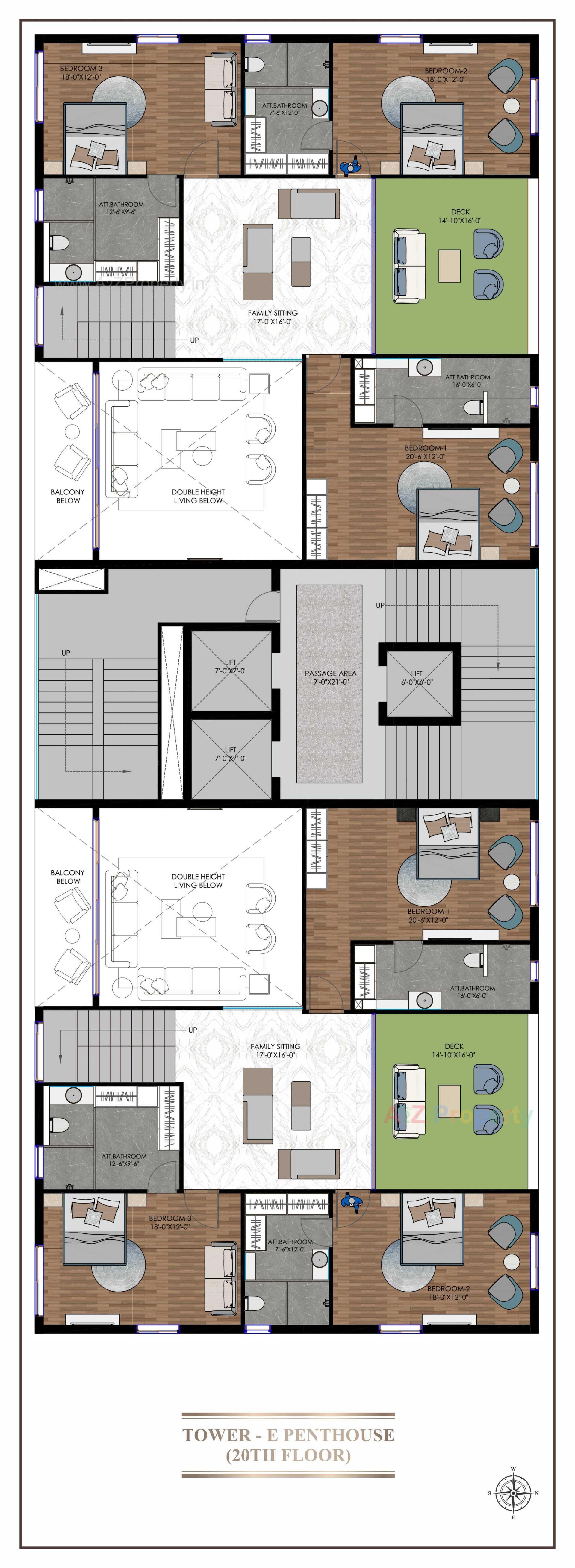 Layout of real estate project Rajhans Eronzza located at Surat, Surat, Gujarat