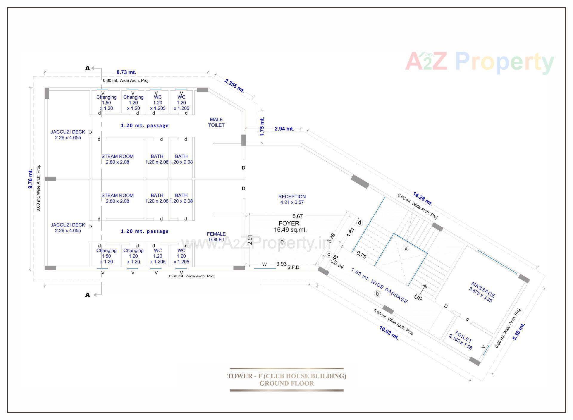 Layout of real estate project Rajhans Eronzza located at Surat, Surat, Gujarat