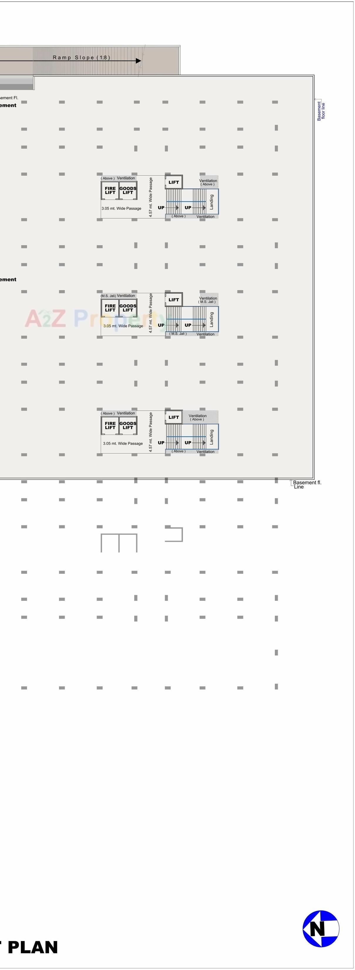 Layout of real estate project Rajhans Fabrizo located at Magob, Surat, Gujarat