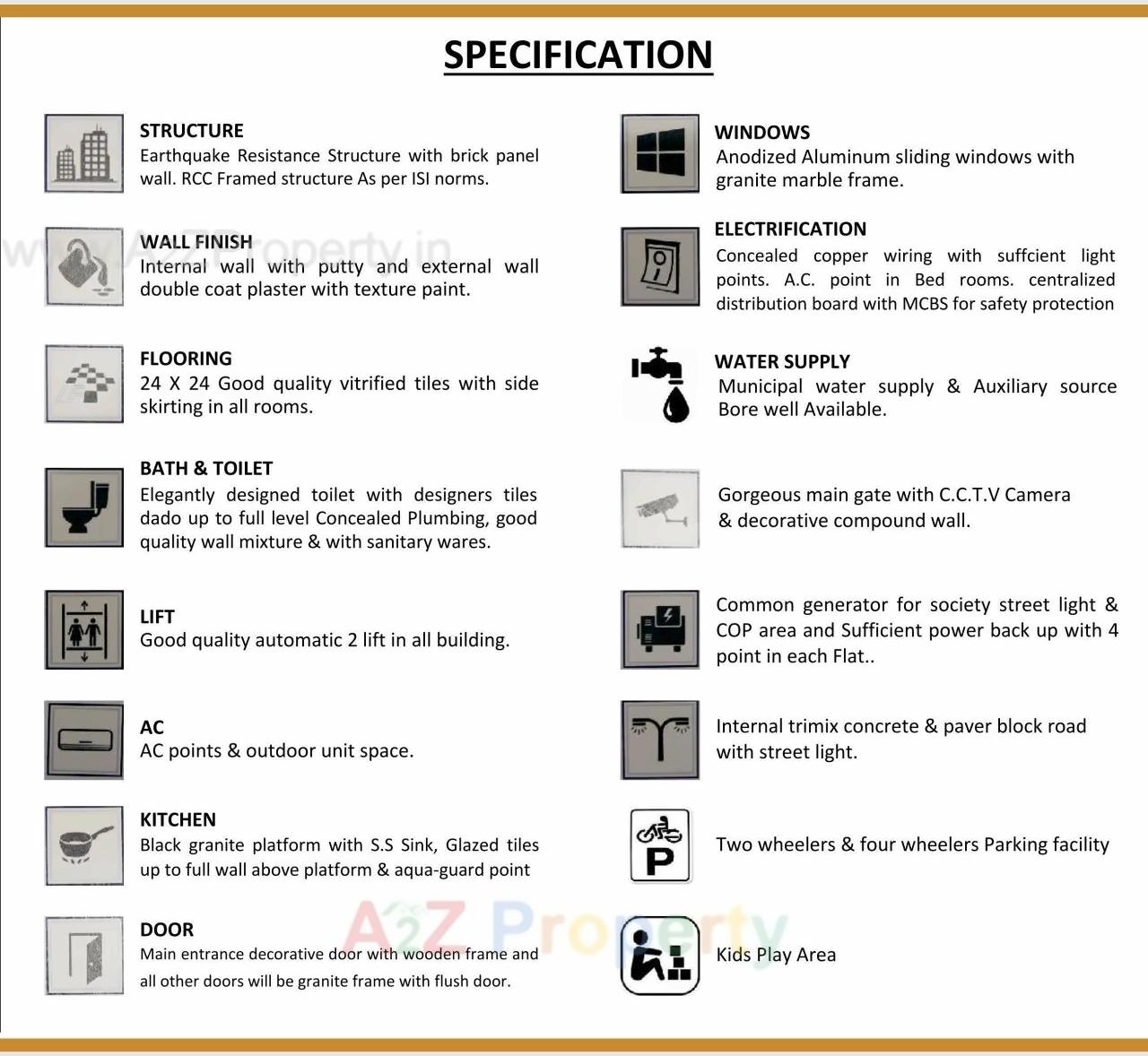  of real estate project Rajhans Gold Residency located at Jahangir-pura, Surat, Gujarat