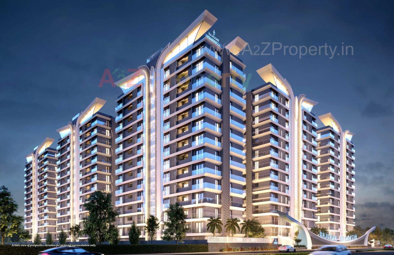 3D Elevation of real estate project Rajhans Grandezza located at Bharthana, Surat, Gujarat