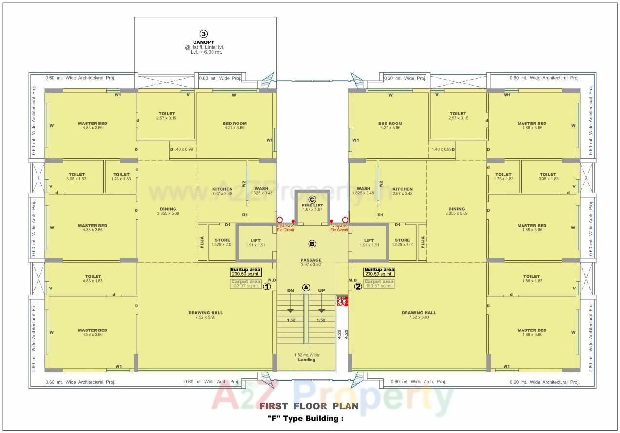  of real estate project Rajhans Grandezza located at Bharthana, Surat, Gujarat