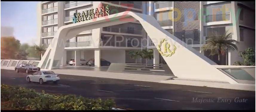 3D Elevation of real estate project Rajhans Royalton located at Vesu, Surat, Gujarat