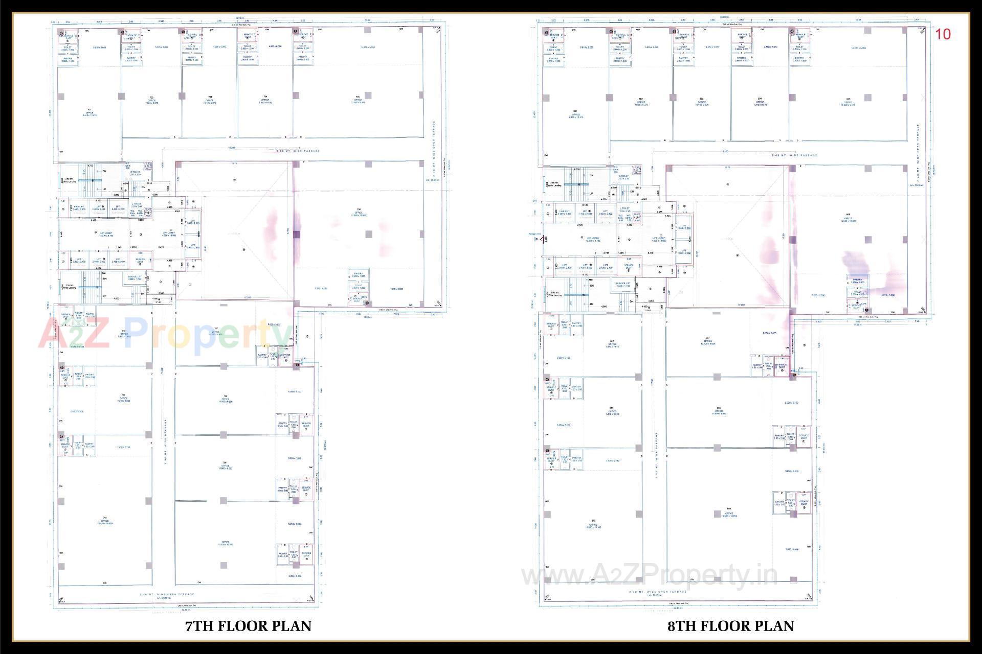Layout of real estate project Rajhans Skylar located at Rundh, Surat, Gujarat