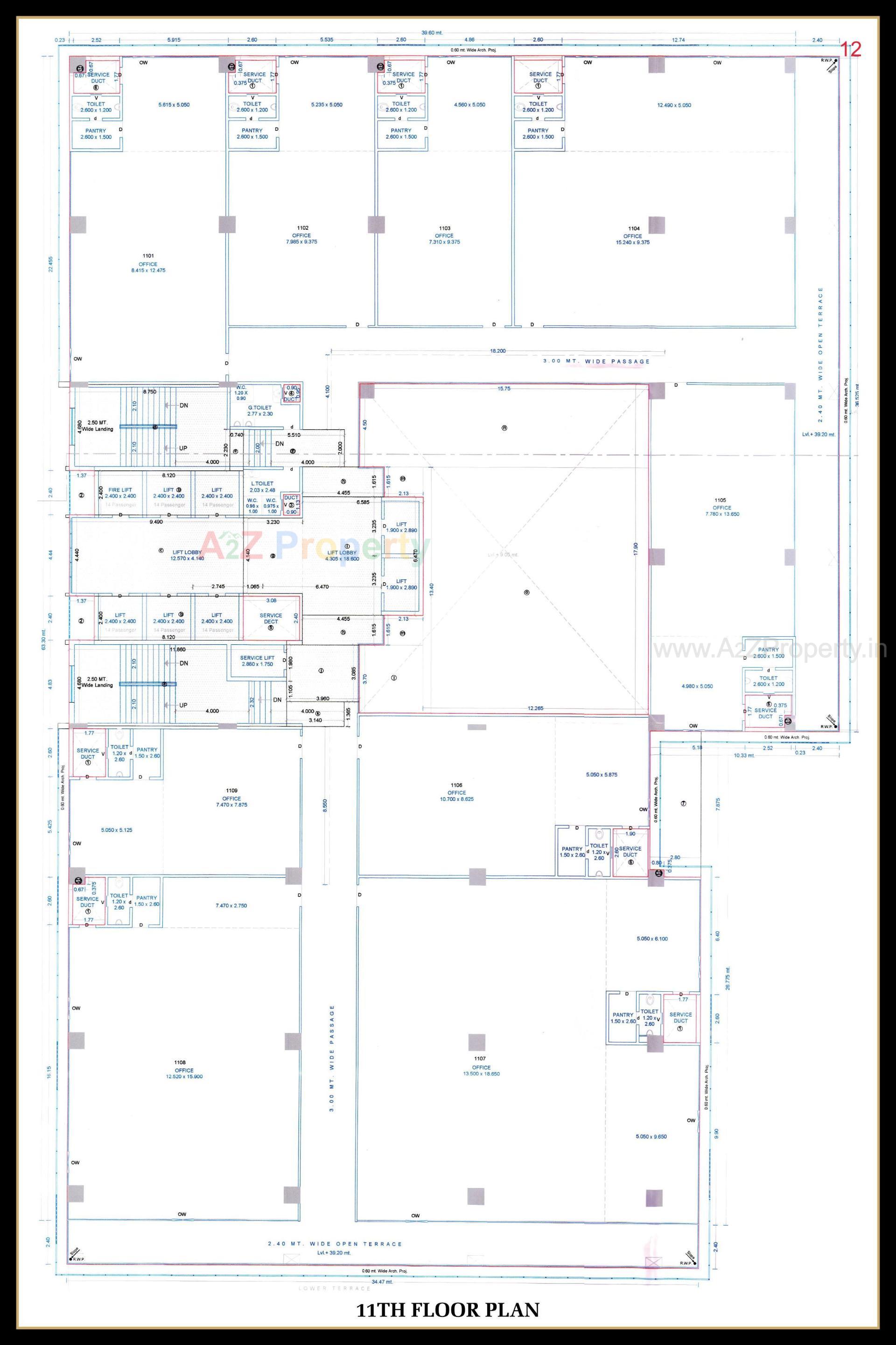 Layout of real estate project Rajhans Skylar located at Rundh, Surat, Gujarat