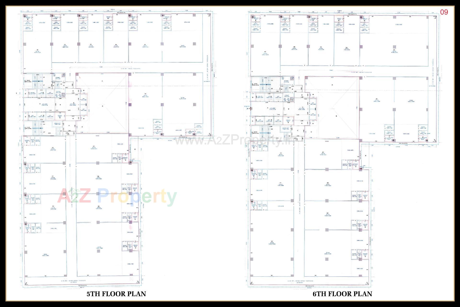 Layout of real estate project Rajhans Skylar located at Rundh, Surat, Gujarat