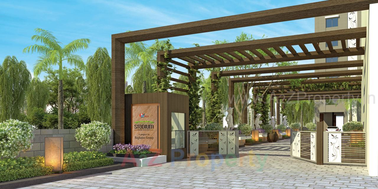 3D Elevation of real estate project Rajhans Stadium Plaza   Residency located at Surat, Surat, Gujarat