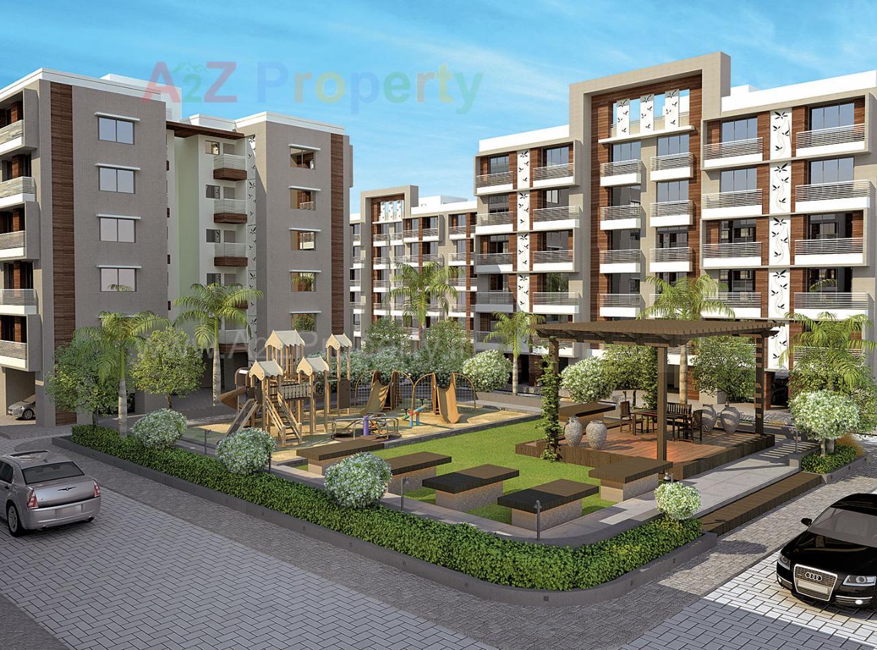3D Elevation of real estate project Rajhans Stadium Plaza   Residency located at Surat, Surat, Gujarat