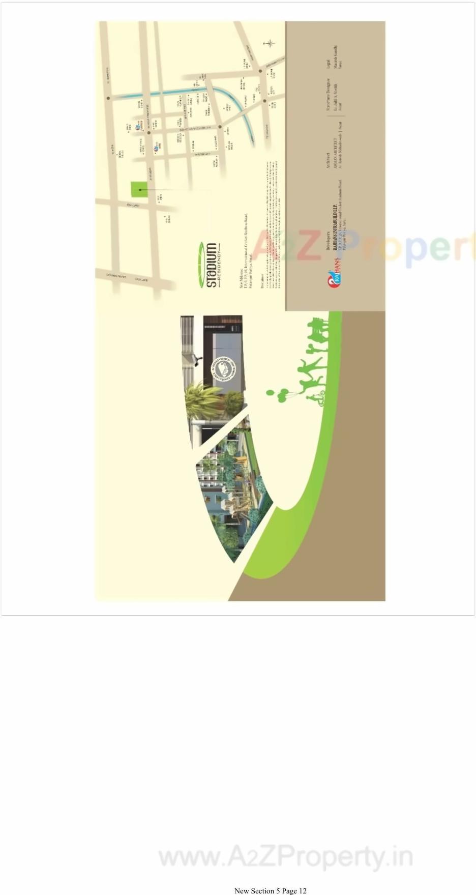 Layout of real estate project Rajhans Stadium Plaza   Residency located at Surat, Surat, Gujarat