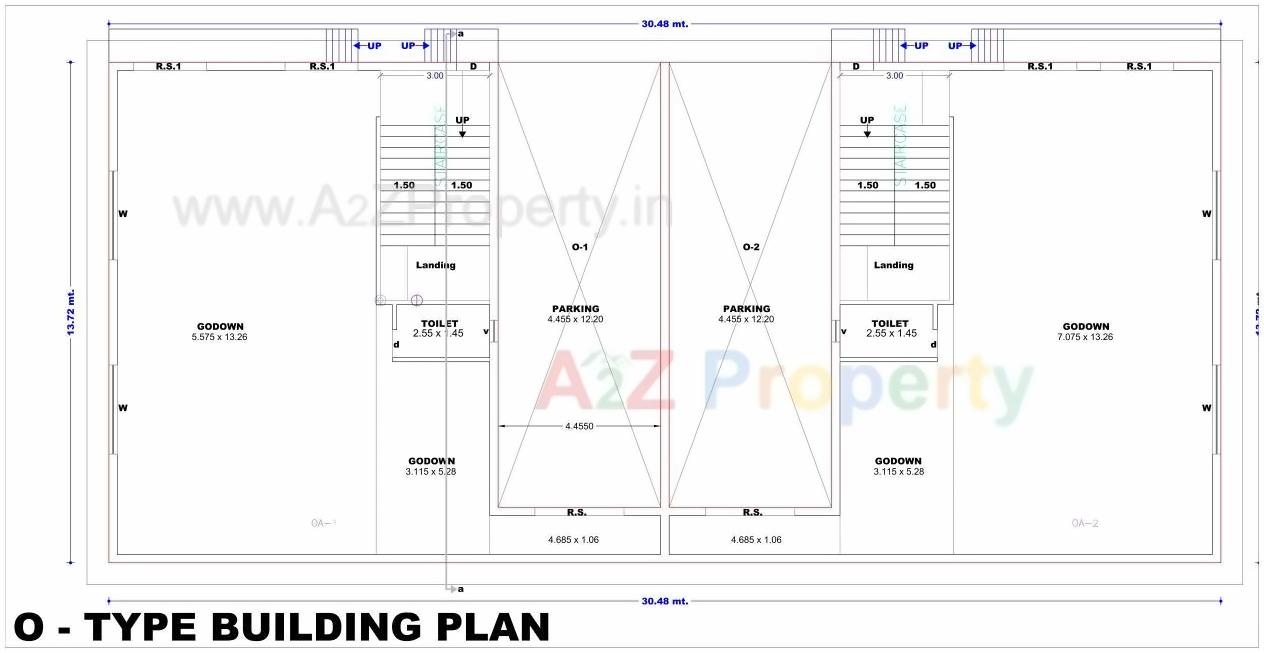 Layout of real estate project Rajhans Transport Nagar located at Chalthan, Surat, Gujarat