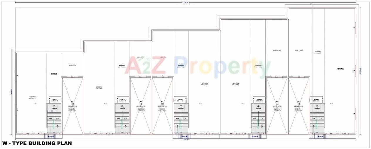 Layout of real estate project Rajhans Transport Nagar located at Chalthan, Surat, Gujarat