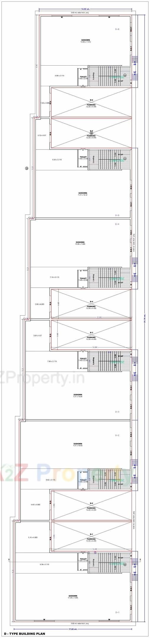 Layout of real estate project Rajhans Transport Nagar located at Chalthan, Surat, Gujarat