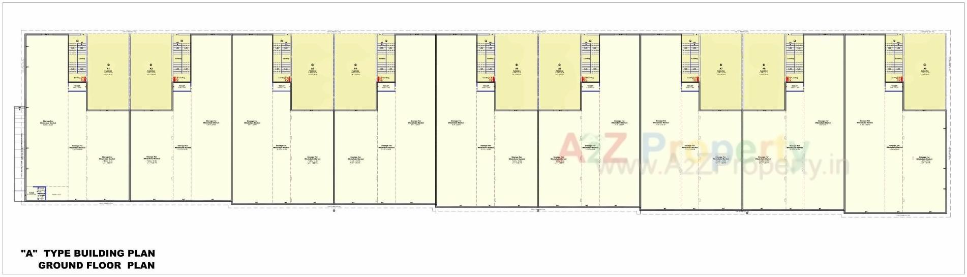 Layout of real estate project Rajhans Transport Nagar located at Surat, Surat, Gujarat