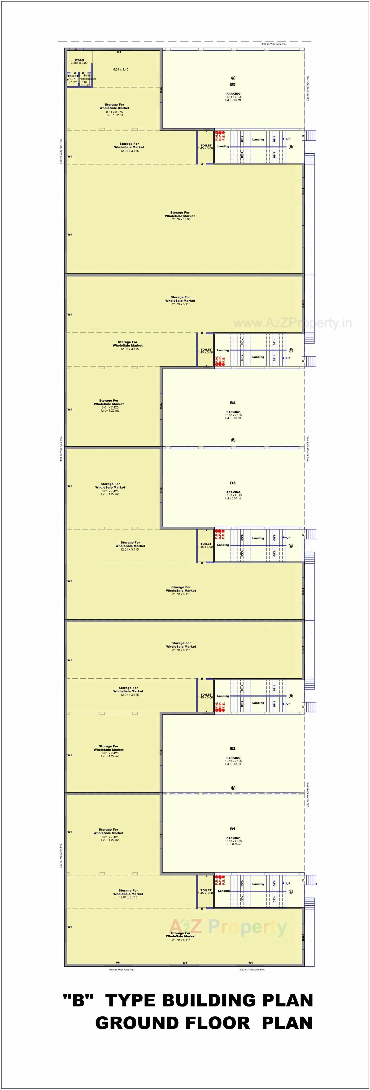 Layout of real estate project Rajhans Transport Nagar located at Surat, Surat, Gujarat