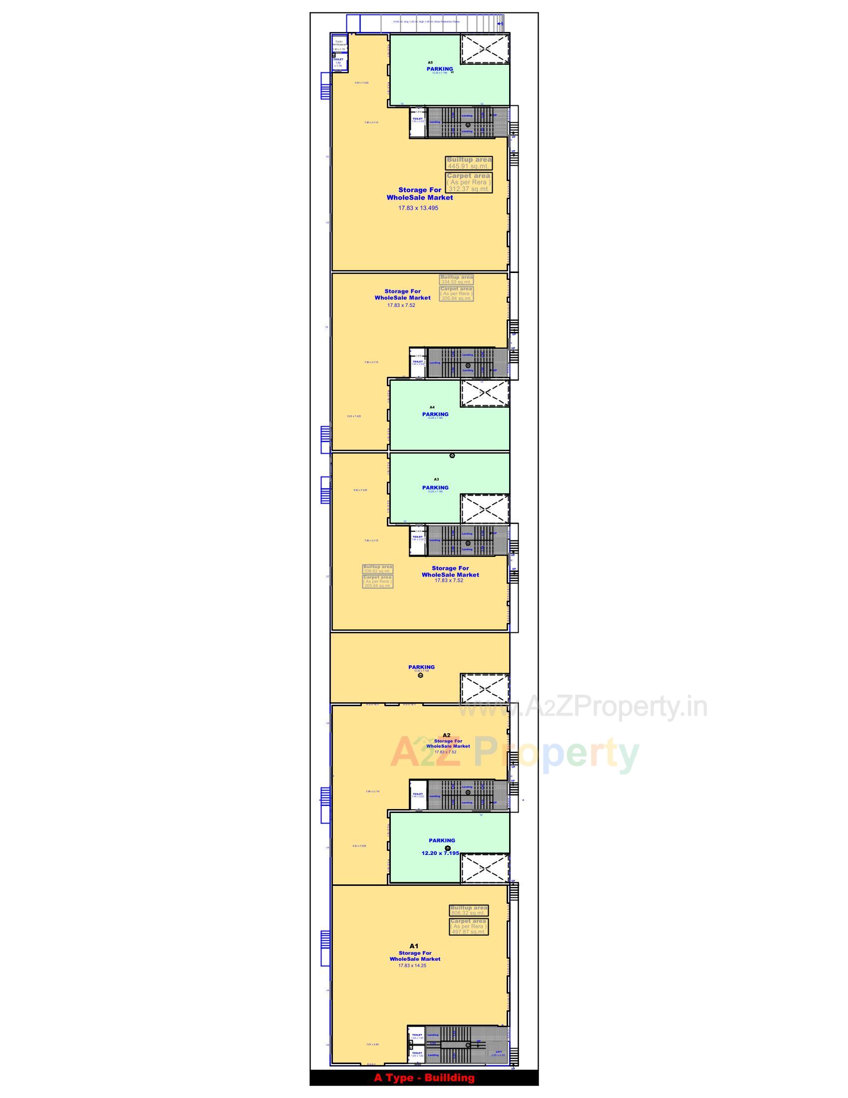 Layout of real estate project Rajhans Transport Nagar located at Surat, Surat, Gujarat