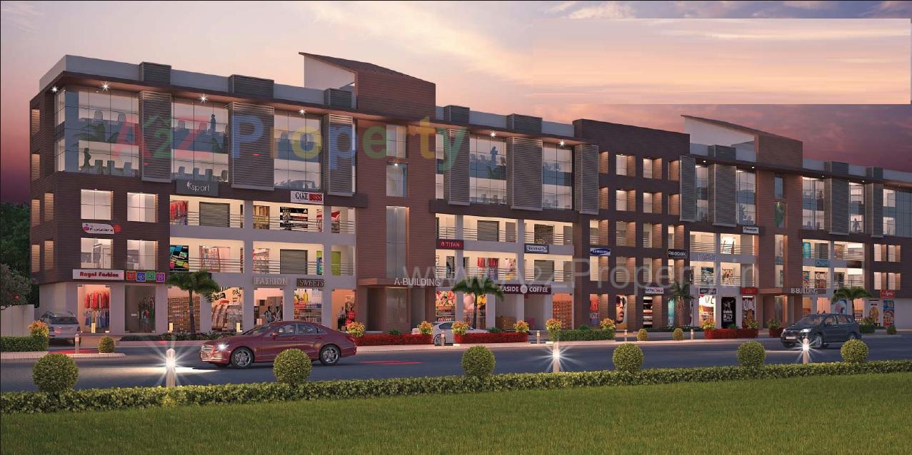 3D Elevation of real estate project Rajshree Shoppers (a ) located at Vanakla, Surat, Gujarat