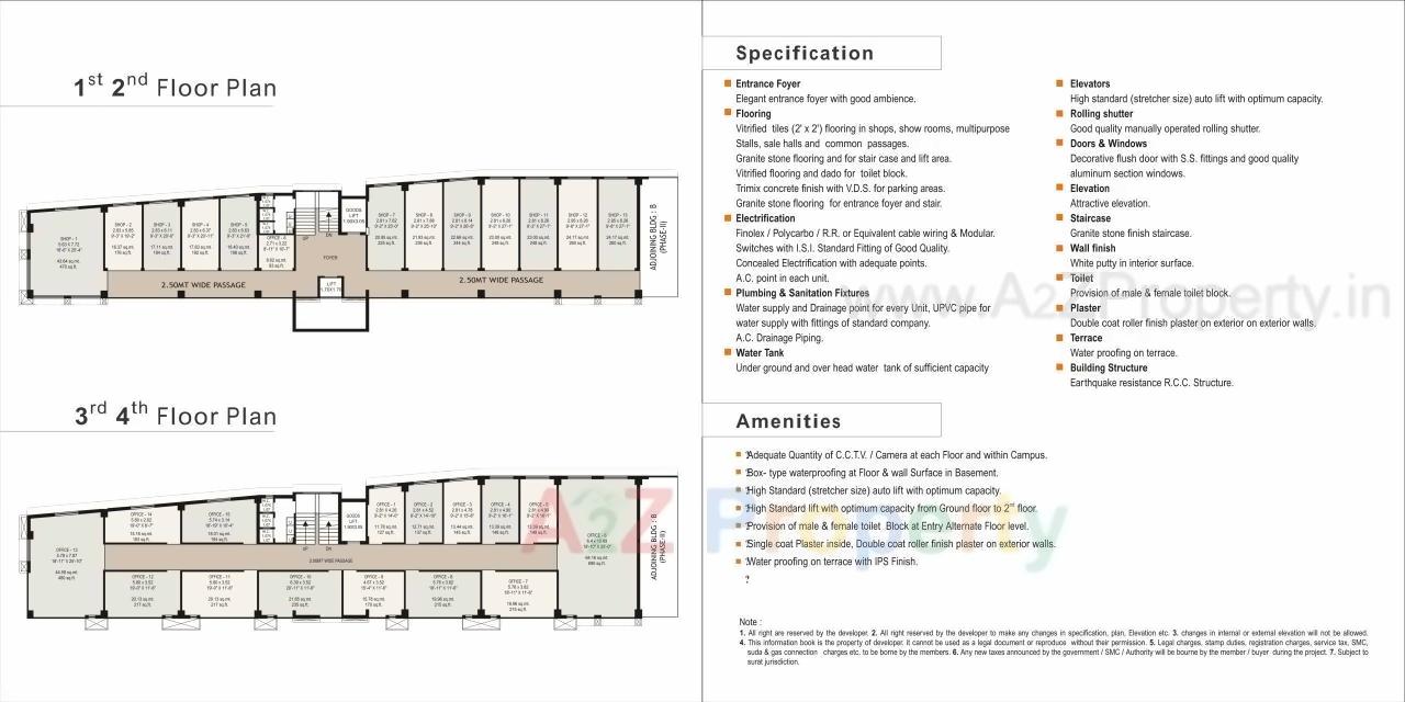  of real estate project Rajshree Shoppers (a ) located at Vanakla, Surat, Gujarat