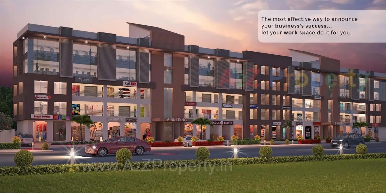 3D Elevation of real estate project Rajshree Shoppers (a ) located at Vanakla, Surat, Gujarat