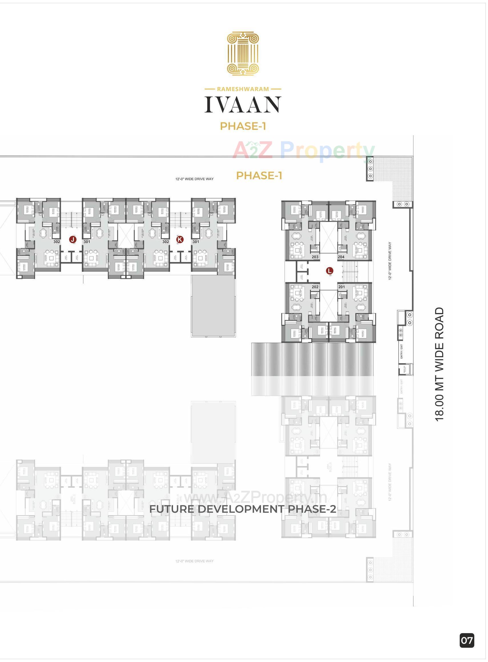 Layout of real estate project Rameshwaram Ivaan located at Palanpor, Surat, Gujarat