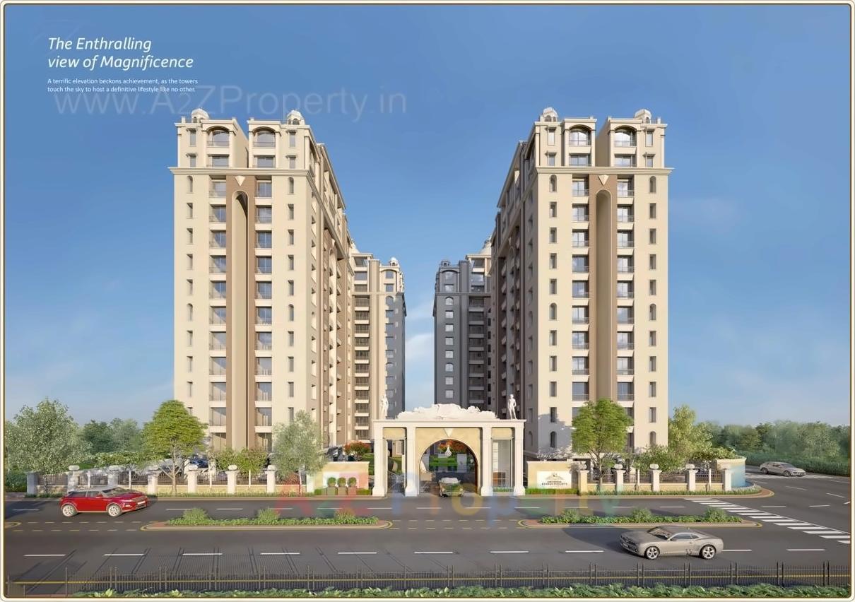 3D Elevation of real estate project Rameshwaram Keshav Heights located at Althan, Surat, Gujarat