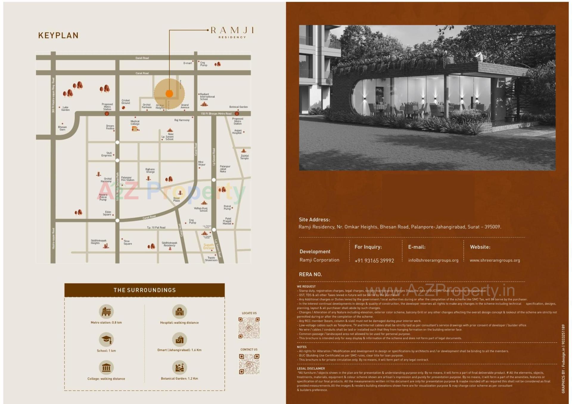  of real estate project Ramji Residency located at Jahangirabad, Surat, Gujarat