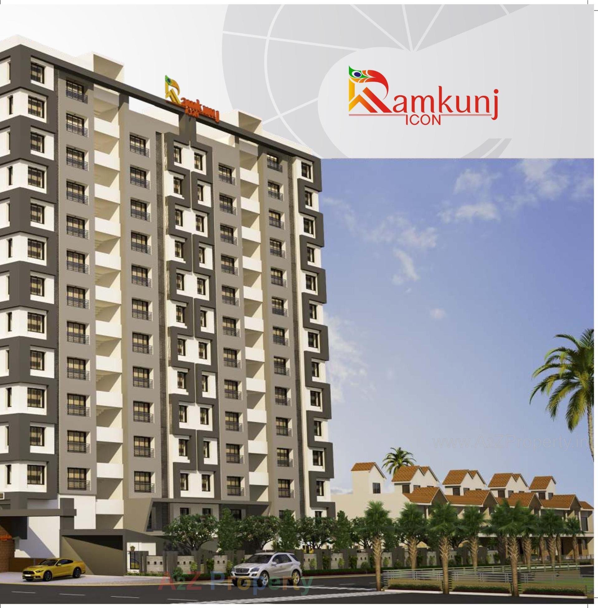 3D Elevation of real estate project Ramkunj Icon located at Jiav, Surat, Gujarat