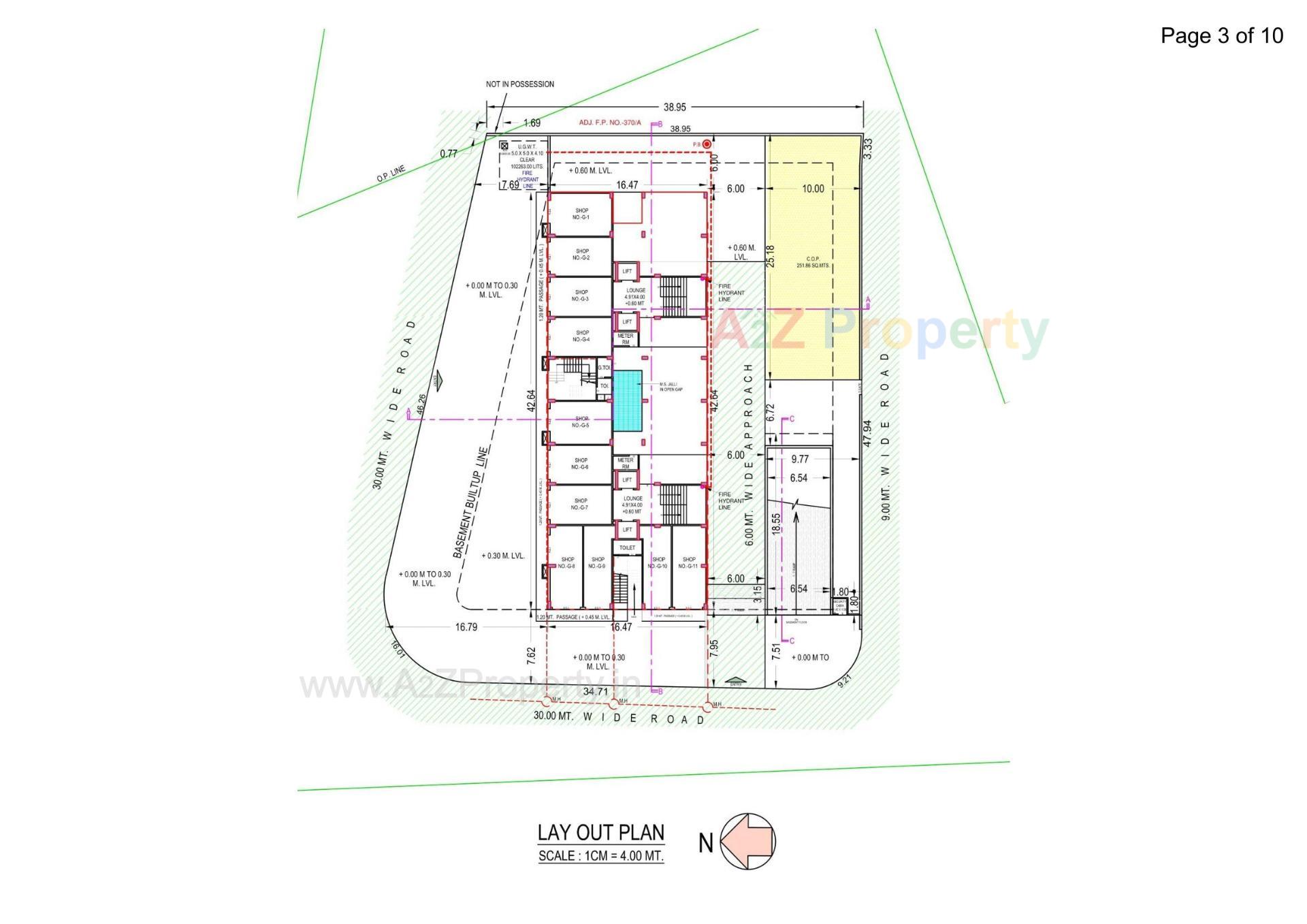 Layout of real estate project Ramkunj Icon located at Sonari, Surat, Gujarat