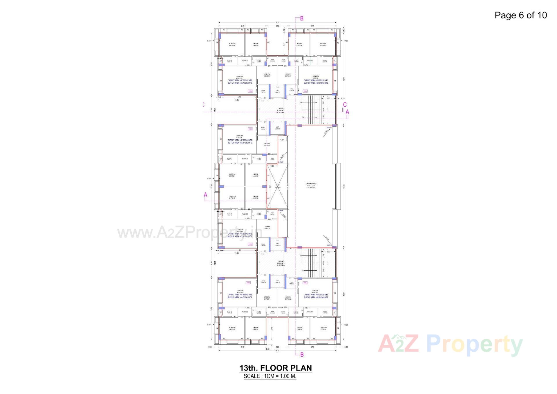 Layout of real estate project Ramkunj Icon located at Sonari, Surat, Gujarat