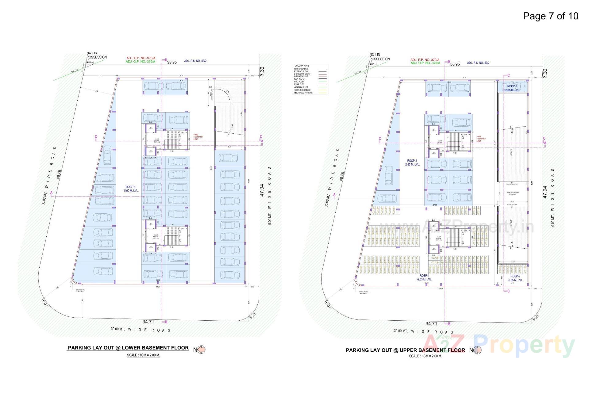 Layout of real estate project Ramkunj Icon located at Sonari, Surat, Gujarat
