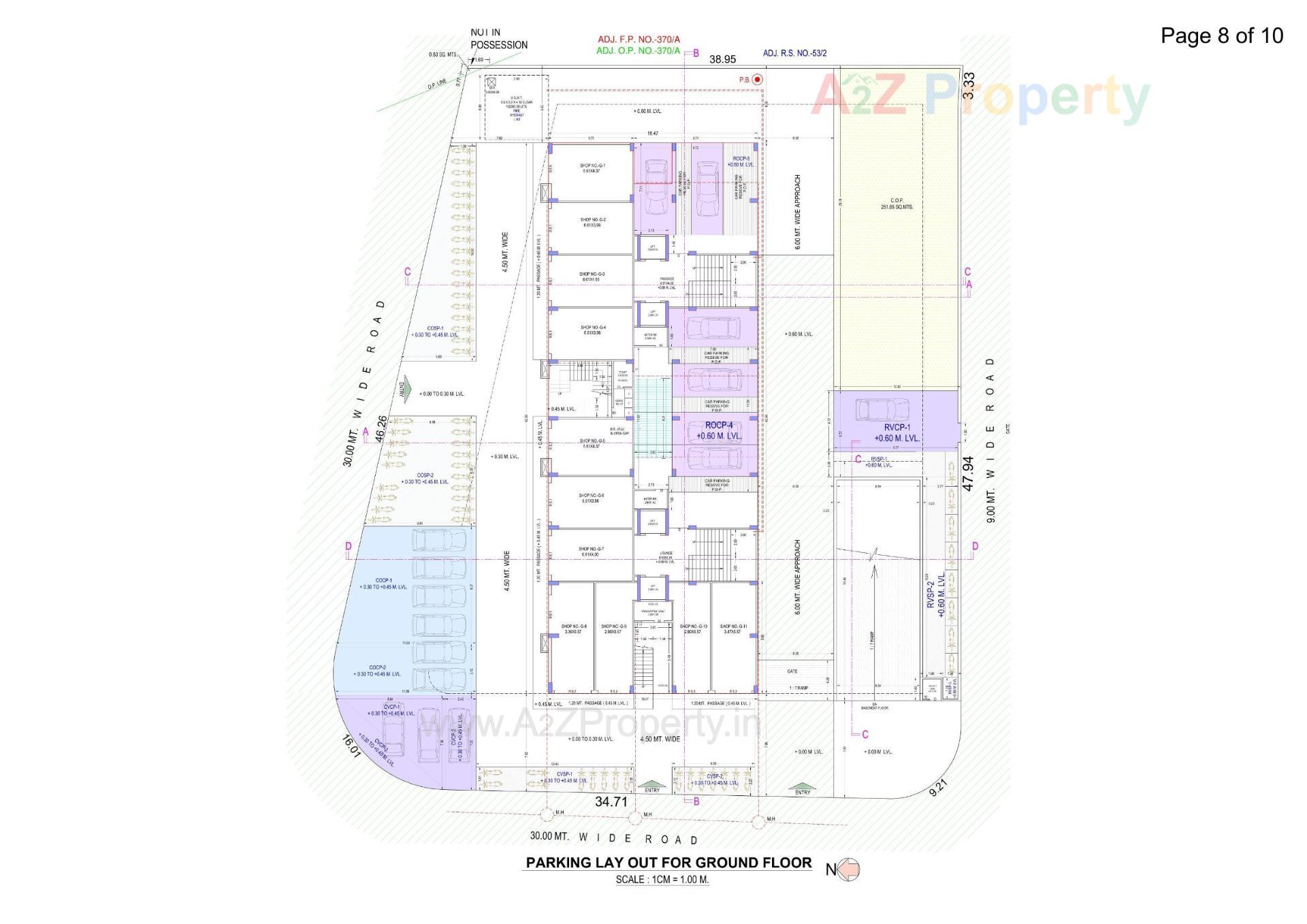 Layout of real estate project Ramkunj Icon located at Sonari, Surat, Gujarat