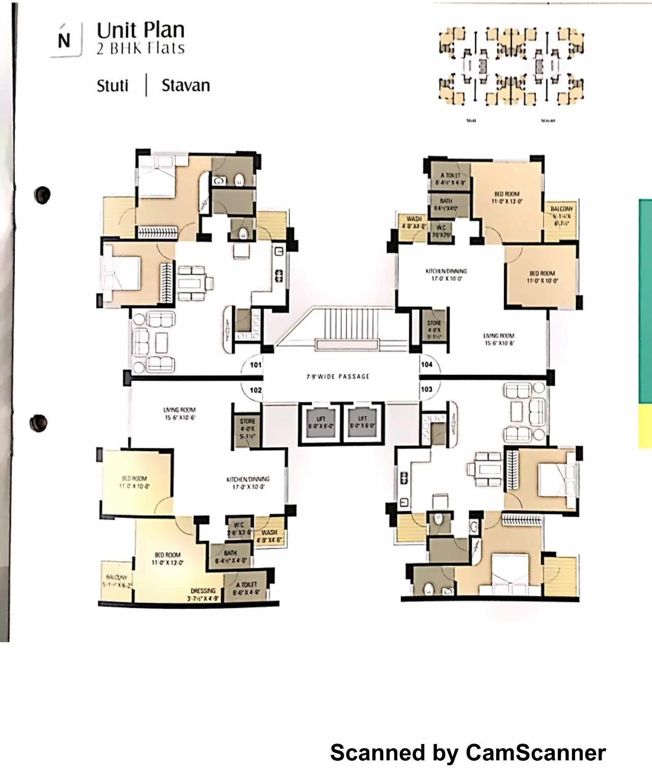 Layout of real estate project Rang Raag Residency located at Jahangir-pura, Surat, Gujarat