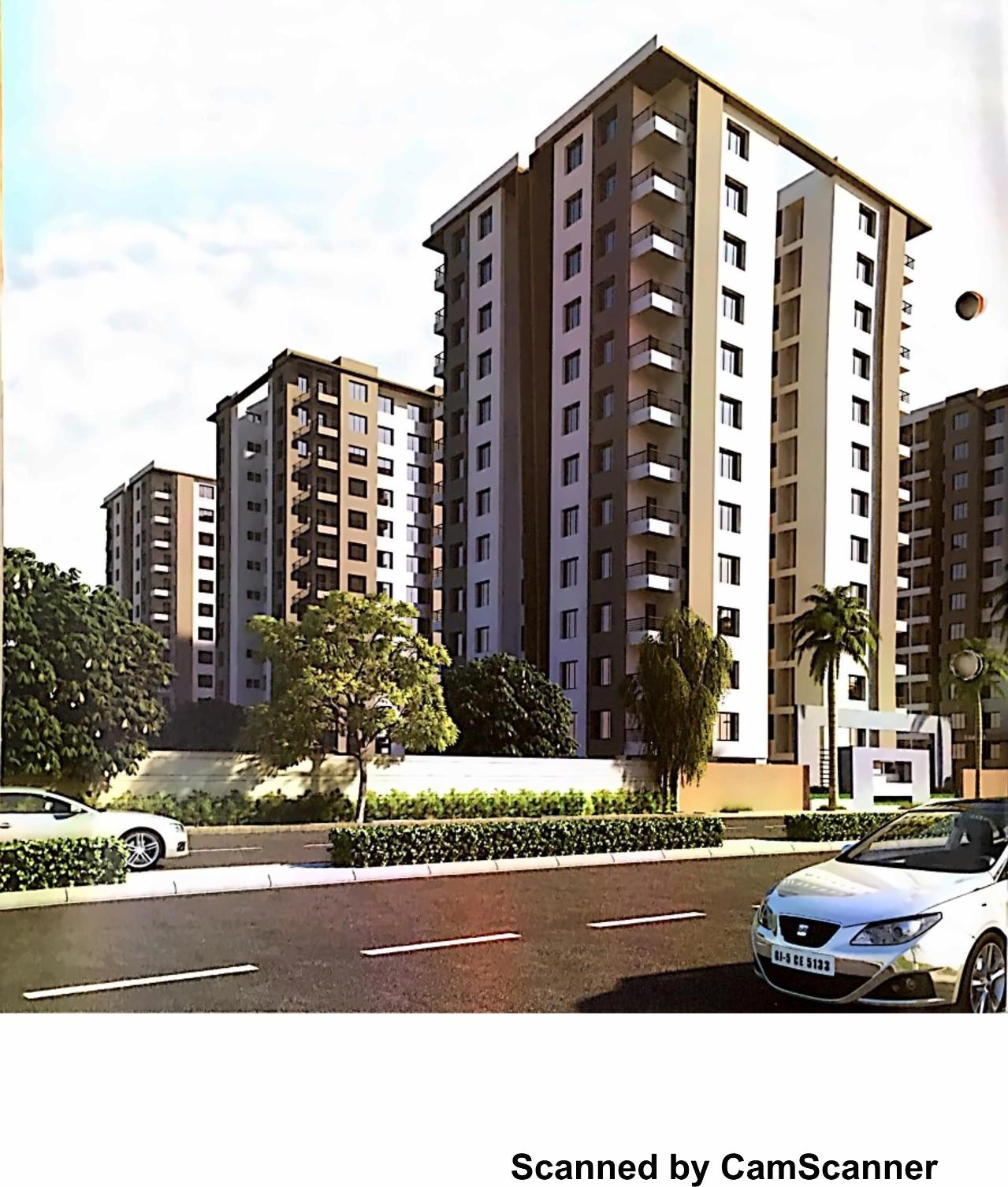 3D Elevation of real estate project Rang Raag Residency located at Jahangir-pura, Surat, Gujarat