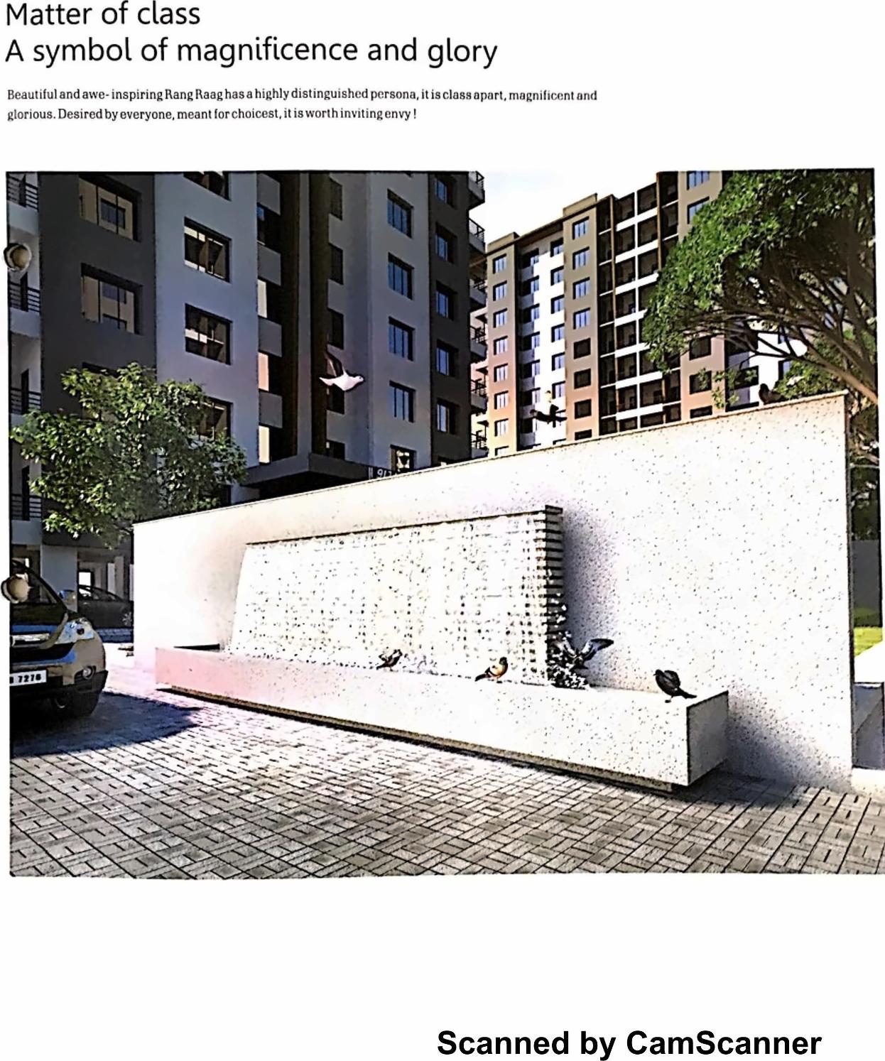 3D Elevation of real estate project Rang Raag Residency located at Jahangir-pura, Surat, Gujarat