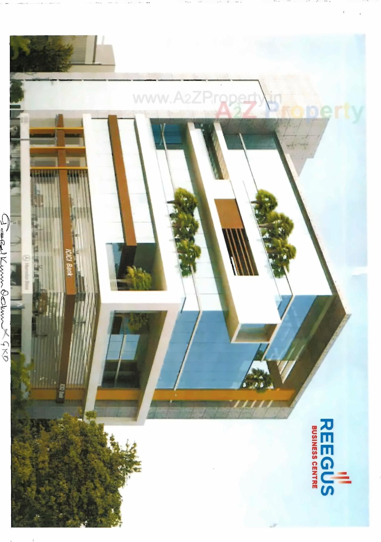 3D Elevation of real estate project Reegus Business Centre located at Bharthana, Surat, Gujarat