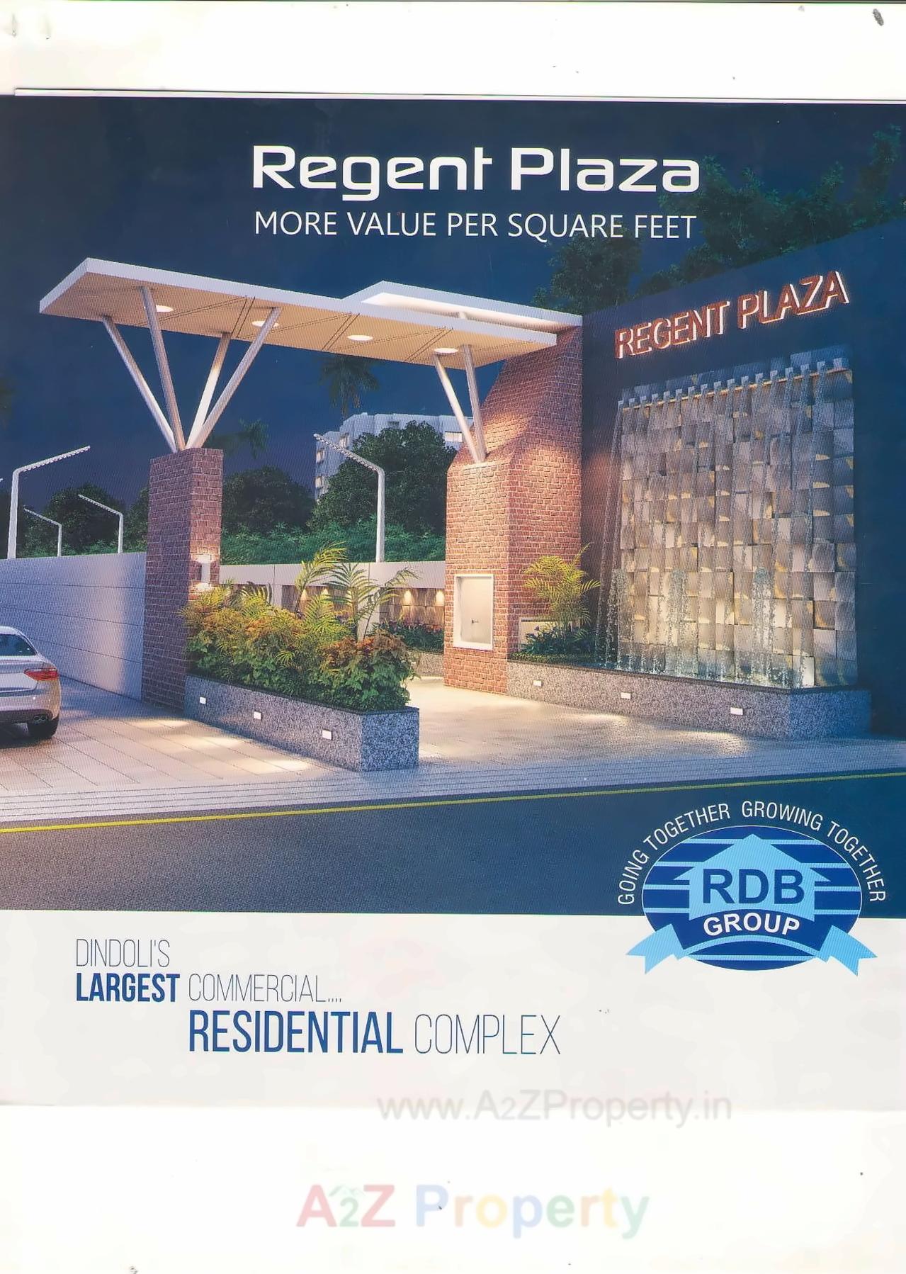 3D Elevation of real estate project Regent Plaza located at Dindoli, Surat, Gujarat