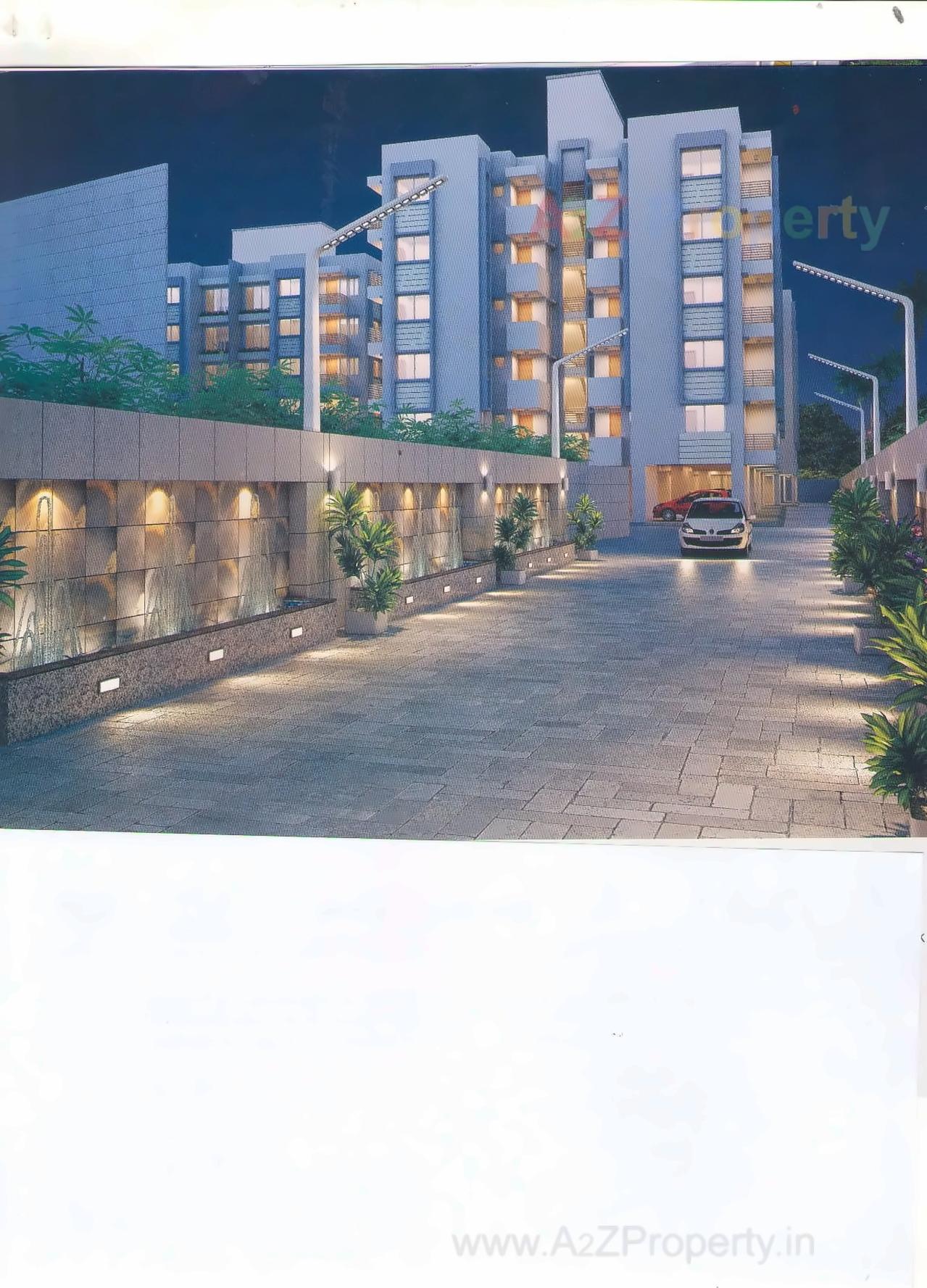 3D Elevation of real estate project Regent Plaza located at Dindoli, Surat, Gujarat